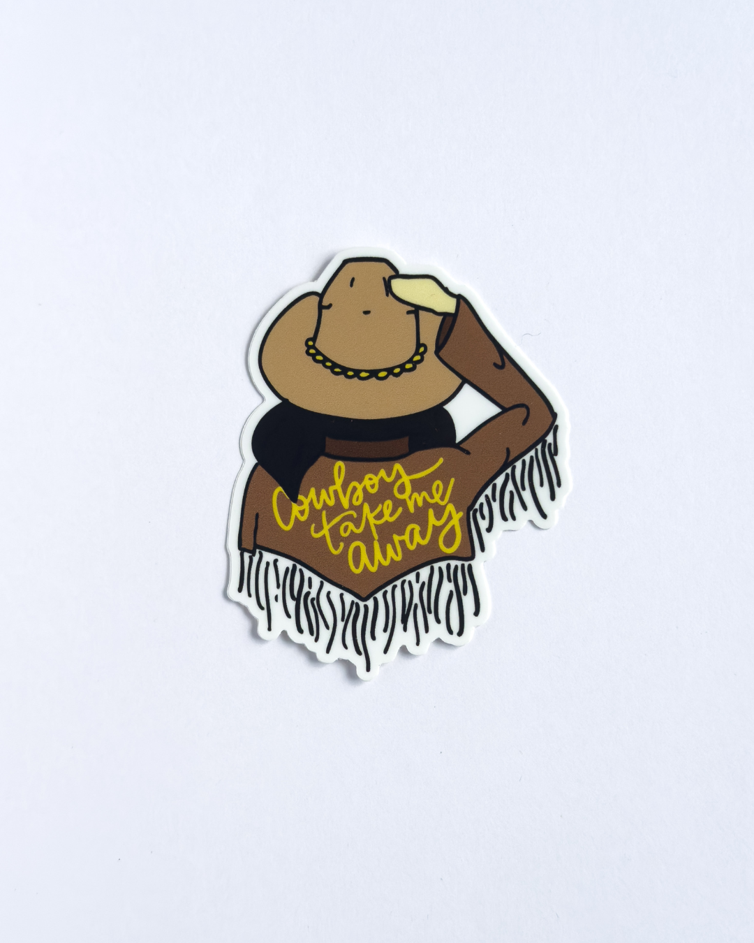 Cowboy Take Me Away |  Matte Sticker