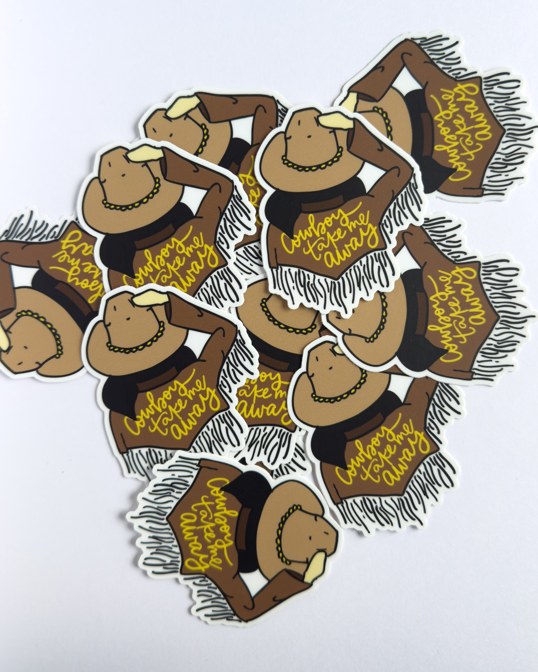 Cowboy Take Me Away |  Matte Sticker