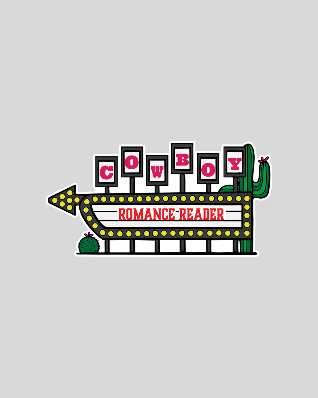 Cowboy Romance Reader |  Matte Sticker