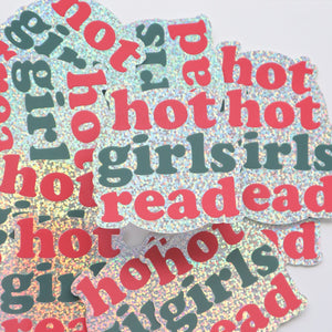 Group of Hot Girls Read Stickers